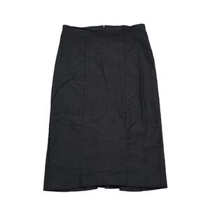 Imagenation Skirt Womens S Black Straight Pencil Knee Length Stretch Zip